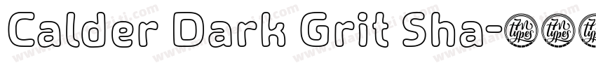 Calder Dark Grit Sha字体转换